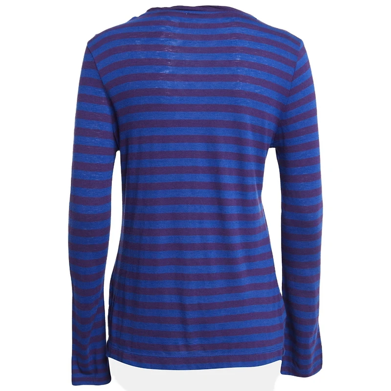 Pre-Owned Zadig & Voltaire Women's Striped Jersey Regy T-Shirt