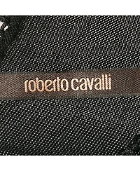 Pre-Owned Roberto Cavalli Women's Beige Cotton And Modal Faux Feather Detail T-Shirt