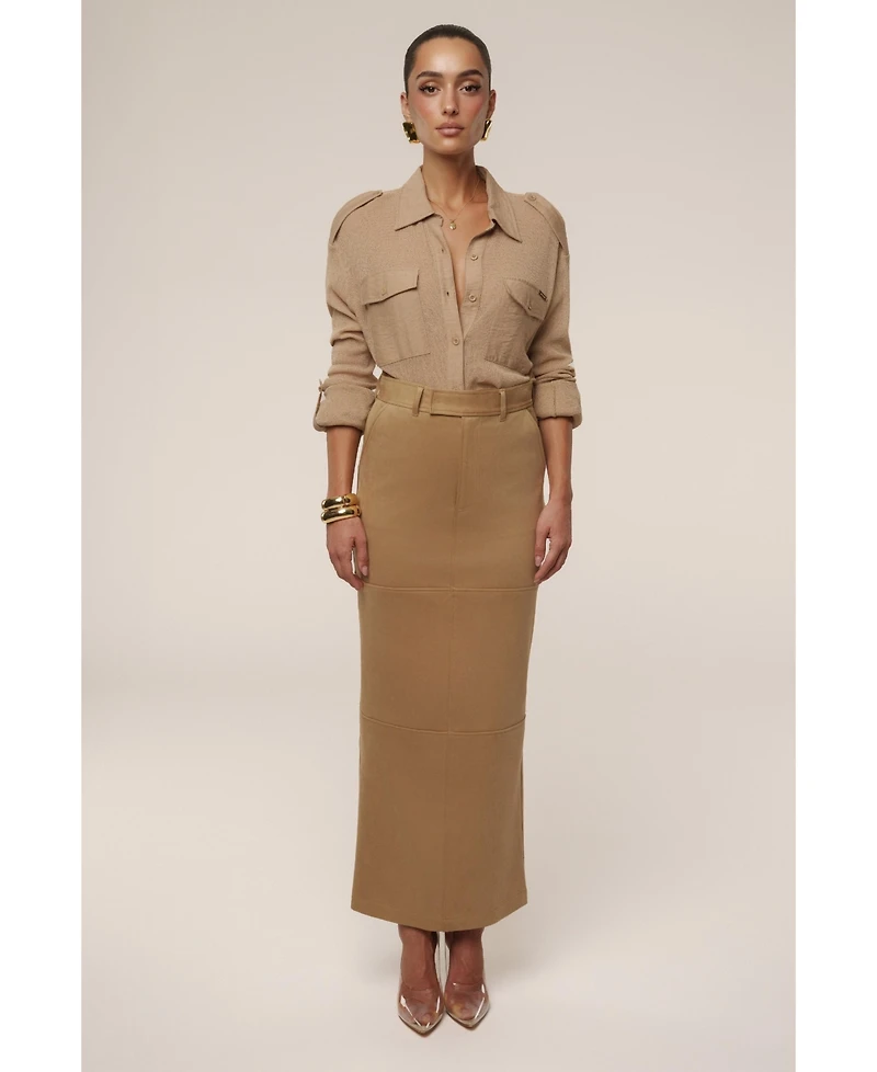 Jluxlabel Women's Sway Sheer Button Up Top