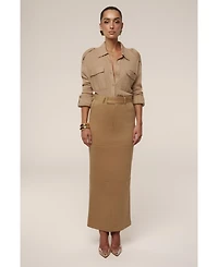 Jluxlabel Women's Sway Sheer Button Up Top