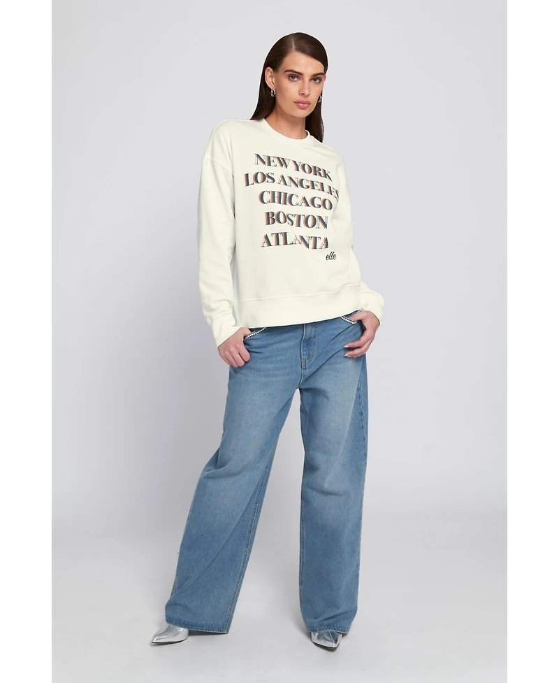Elle Collection Women's Graphic Sweatshirt