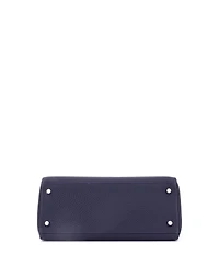Pre-Owned Hermes Kelly 28 Handbag Blue Togo with Palladium Hardware