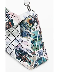 Desigual Women's Medium Collage perforated crossbody bag