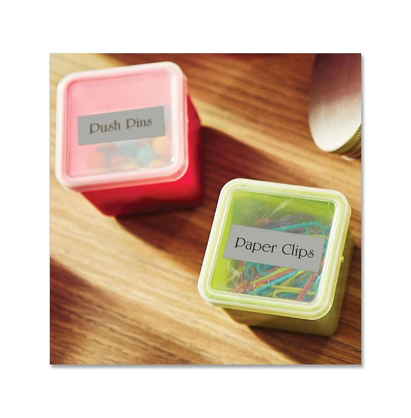 Brother P-Touch TzES941 0.7 in. x 26.2 ft. TZ Extra-Strength Adhesive Laminated Labeling Tape - Black on Matte Silver