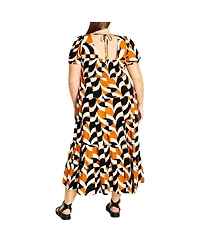 City Chic Women's Mila Print Dress