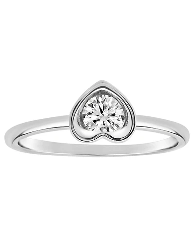 Macy's Diamond Solitaire Ring (1/5 ct. t.w.) in 14k White Gold