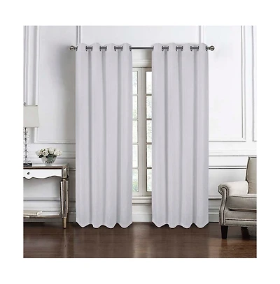 Rt Designers Collection Bridgeport Jacquard High Quality Light Filtering Grommet Curtain Panel 54" x 90