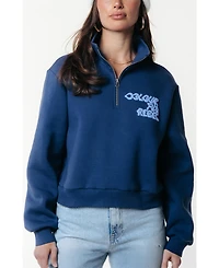 Colourful Rebel Women's Uni Logo Wave Relaxed Zip Sweat