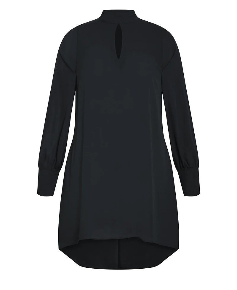 City Chic Women's Neck Tie Tunic