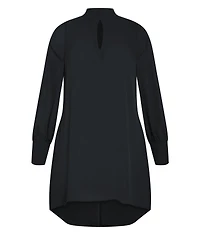 City Chic Women's Neck Tie Tunic