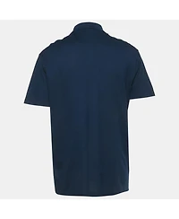 Pre-Owned Versace Men's Logo Embroidered Cotton Taylor Fit Polo T-Shirt