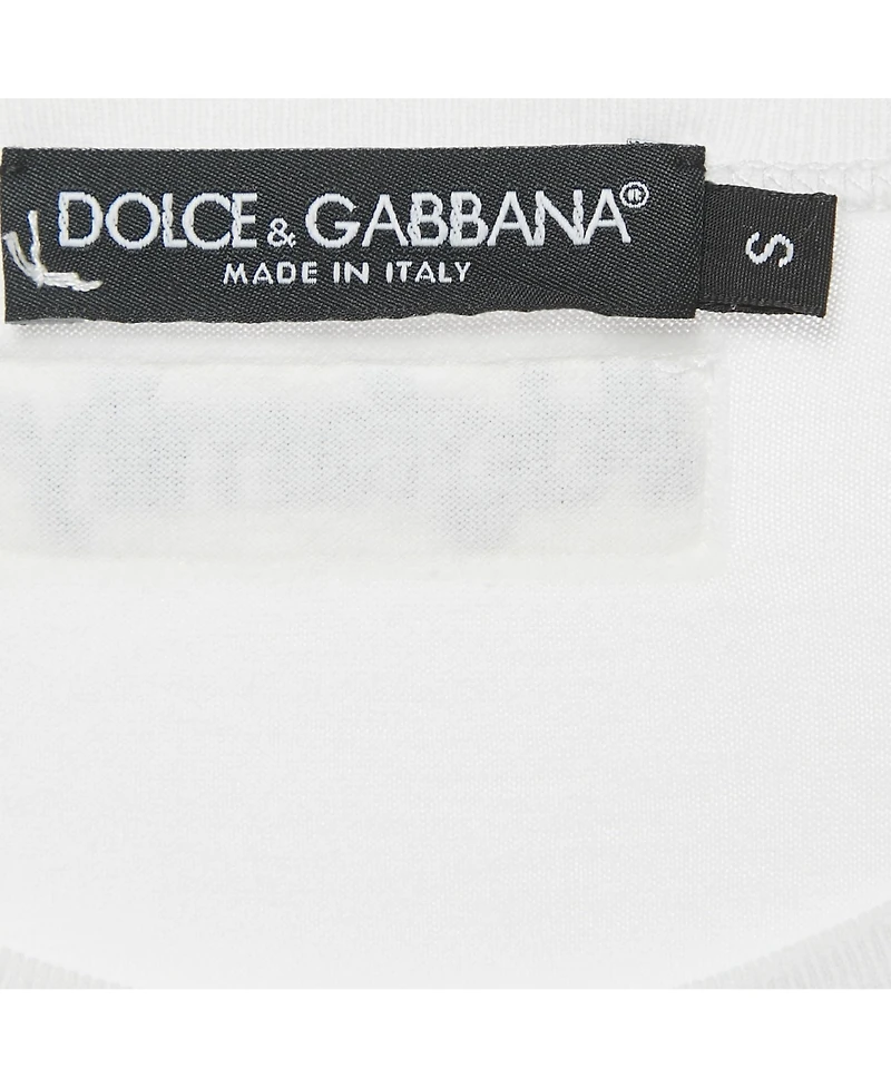 Pre-Owned Dolce & Gabbana Women's Boycott Logo Print Cotton T-Shirt