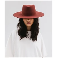 Dakota Wide Brim Felt Hat with Triangle Crown for Stylish Protection