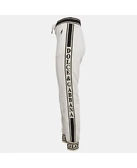 Pre-Owned Dolce & Gabbana Women's Logo Band Cotton Track Pants