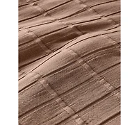 Oake Textured Check 3-Pc. Comforter Set, Full/Queen, Exclusively for Macy's