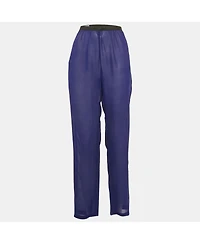 Pre-Owned Dries Van Noten Women's Silk Sheer Trousers