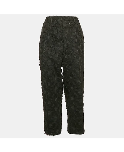 Pre-Owned Dolce & Gabbana Women's Applique Detail Mesh And Tulle Trousers