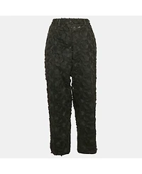 Pre-Owned Dolce & Gabbana Women's Applique Detail Mesh And Tulle Trousers