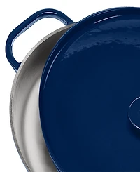 The Cellar Enameled Cast Iron 7-Qt. Dutch Oven Blue, Macy's Exclusive