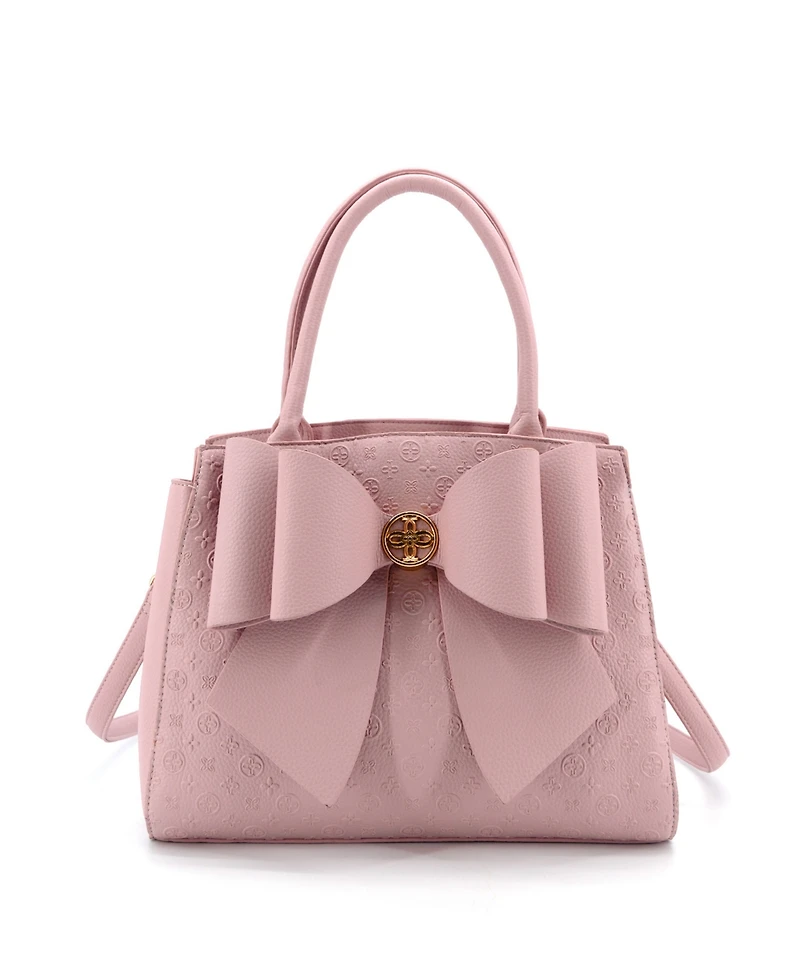 Like Dreams Royal Cross-Elegance Bow Medium Satchel Bag