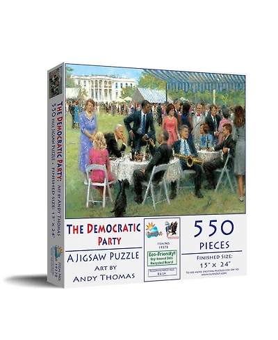SunsOut The Democratic Party 550 piece Jigsaw Puzzle for Adults