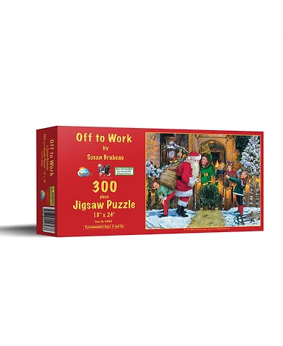 SunsOut Off to Work 300 piece Jigsaw Puzzle for Adults Christmas