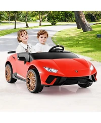 Hongge 24V Kids Ride On Lamborghini Car Two Seater Electric Vehicle With Remote Control