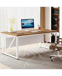 Tribesigns 63 inches Executive Computer Desk, Large Home Office Desk Writing Table for Workstation