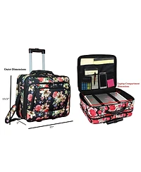 World Traveler 17-inch Rolling Laptop Case with Wheels and Handle