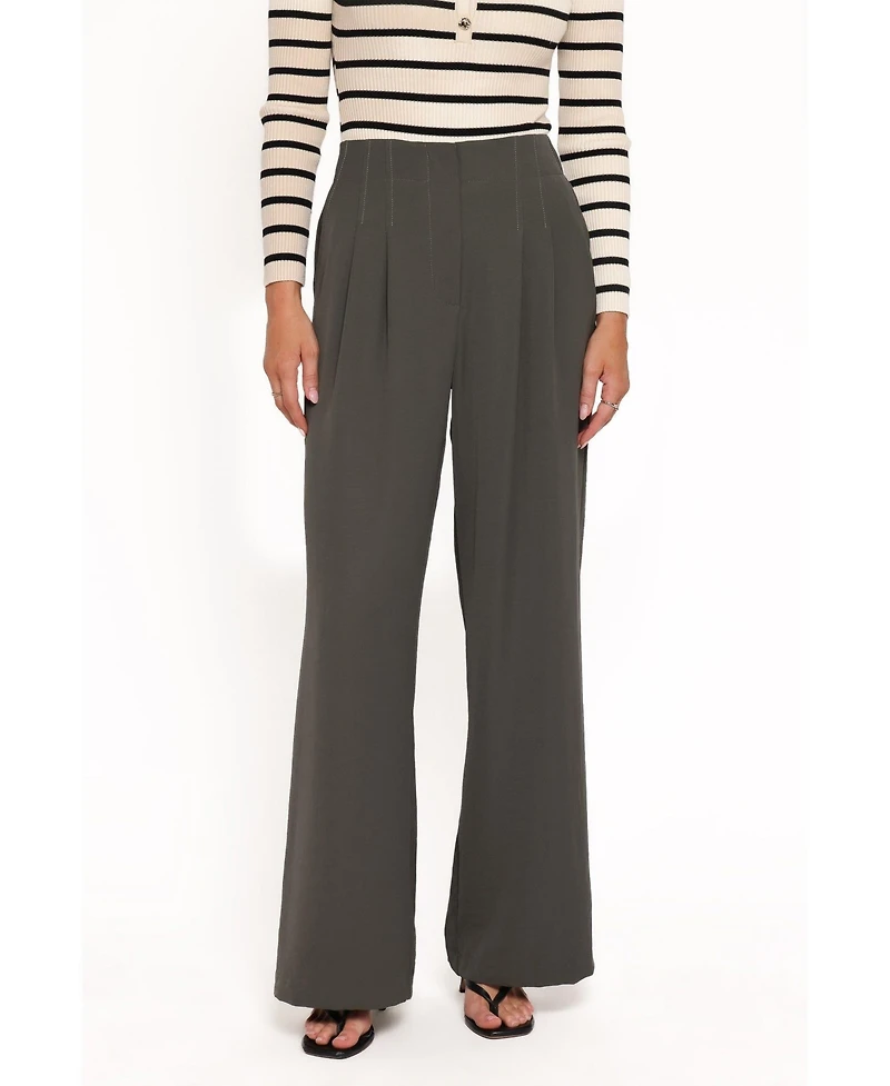 Petal and Pup Women's Hayden Pleated Wide Leg Pant