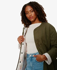 Sanctuary Women's Reversible Snap-Front Quilted Jacket