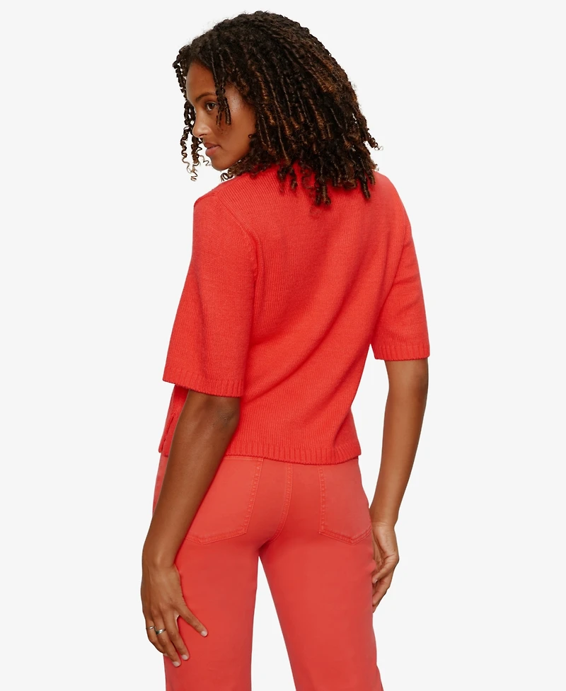 Sanctuary Women's Perfect Cotton Short-Sleeve Sweater