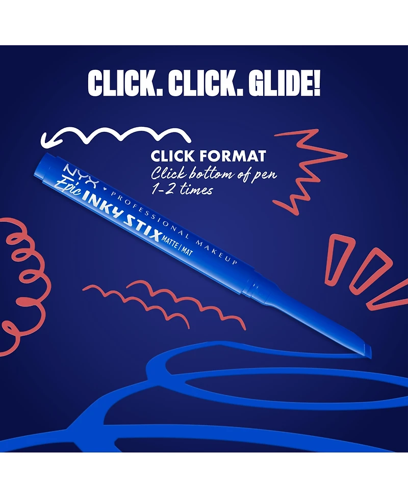 Nyx Professional Makeup Epic Inky Stix Mechanical Cream Gel Eyeliner, 0.003 oz.