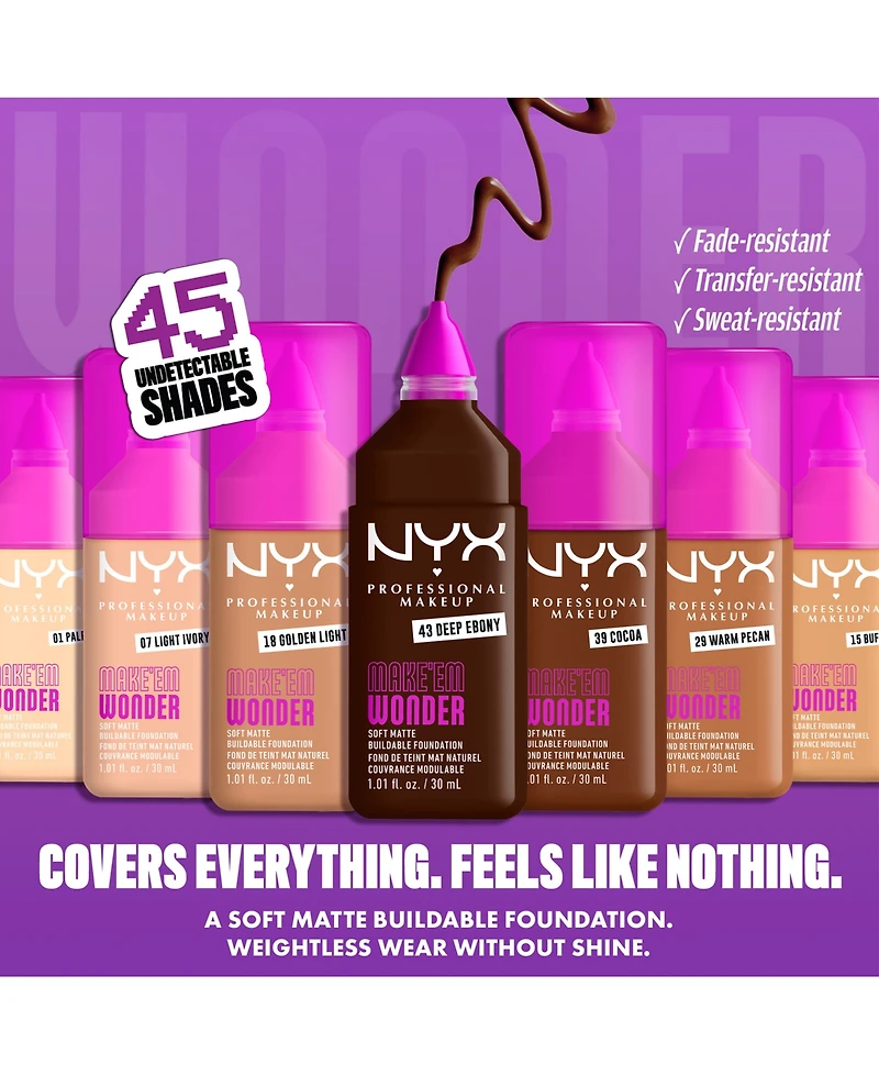 Nyx Professional Makeup Wonder Foundation, 0.84 oz.