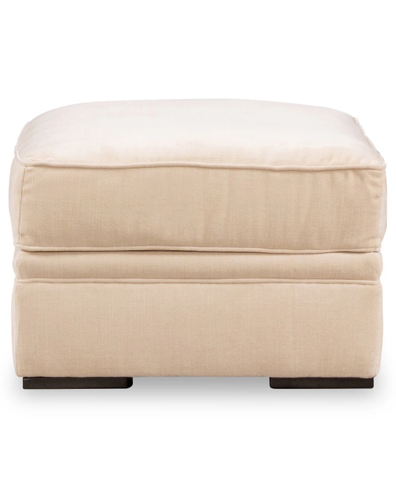 Teddie 32" Plush Fabric Ottoman