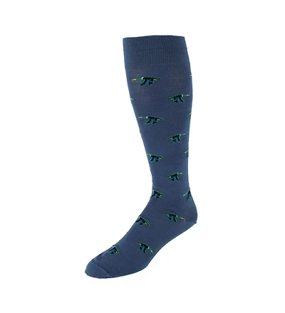 Trafalgar Men's Flying South Mallard Ducks Novelty Merino Wool Over the Calf Socks (1 Pair)