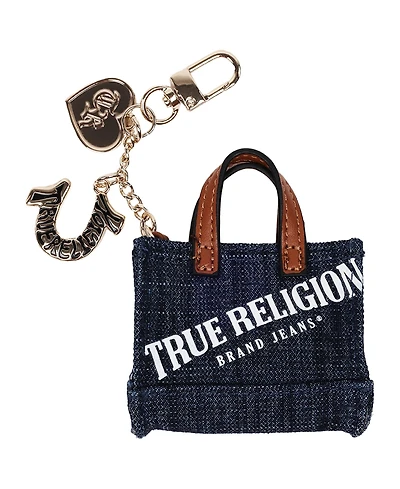 True Religion Mini Denim Tote Bag Charm