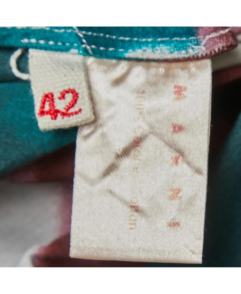 Pre-Owned Marni Women's Green Tye Dye Printed Cotton Sleeveless Top