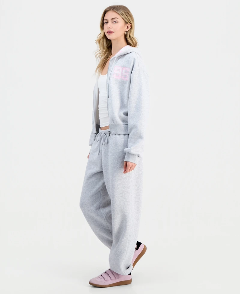 Madden Girl Juniors' Inner Beauty Fleece Jogger Pants