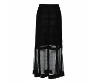 Pre-Owned Alexander Mcqueen Women's Patterned Silk Knit Midi Skirt