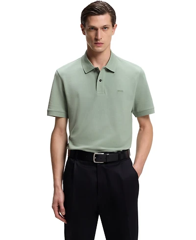 Boss by Hugo Men's Cotton Pique Pallas Logo Polo Shirt