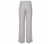 Pre-Owned Stella Mccartney Women's Ecru Silk Blend Wide Leg Trousers