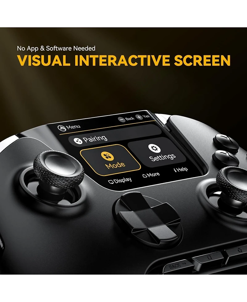 Manba One Wireless Gaming Controller with Interactive Screen for Switch, Switch 2, Pc, Android and iOS Charging Dock
