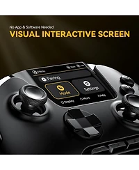 Manba One Wireless Gaming Controller with Interactive Screen for Switch, Switch 2, Pc, Android and iOS Charging Dock