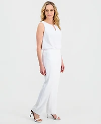 Kasper Petite High Rise Stretch Fly Front Pants