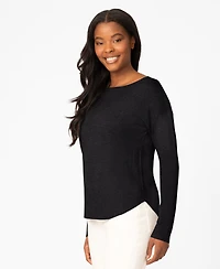 Melissa Paige Women's Round Hem Pull-On Sweater