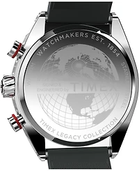 Timex Men's Quartz Analog Brown Leather Watch, 42mm