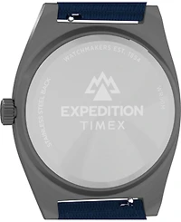 Timex Men's Quartz Analog Blue eco-conscious Fabric Watch, 39mm