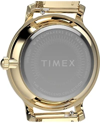 Timex Women's Quartz Analog Gold-Tone Stainless Steel Watch, 31mm