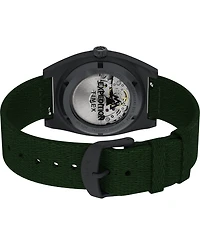 Timex Men's Mechanical Automatic Black eco-conscious Fabric Watch, 39mm
